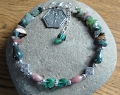 Medic Alert Jewelry - Asthma, Multiple Schlerosis, Peanut, High Blood Pressure, Seizures, Diabetes, Allergies, Penicillin - Fancy Jasper