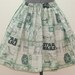 Womens Star Wars Skirt -Full Gathered 50's Skirt - Full of Twirl Flounce-Ready to ship