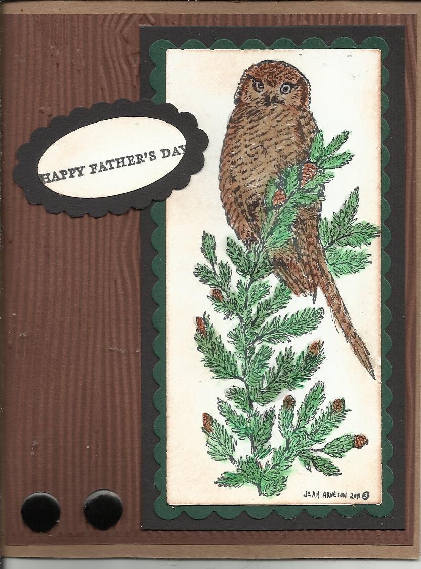 A HAppy Fathers Day owl card