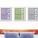 Bathroom decor. Kids Bathroom rules. Bathroom prints bathroom art. Typography. Set of 3 8x10 prints by WallFry