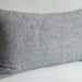 Sukan / SOFT Gray Wool  Pillow Cover, Decorative Pillow, Throw Pillow Covers, Accent Pillows, Gray Lumbar Pillow