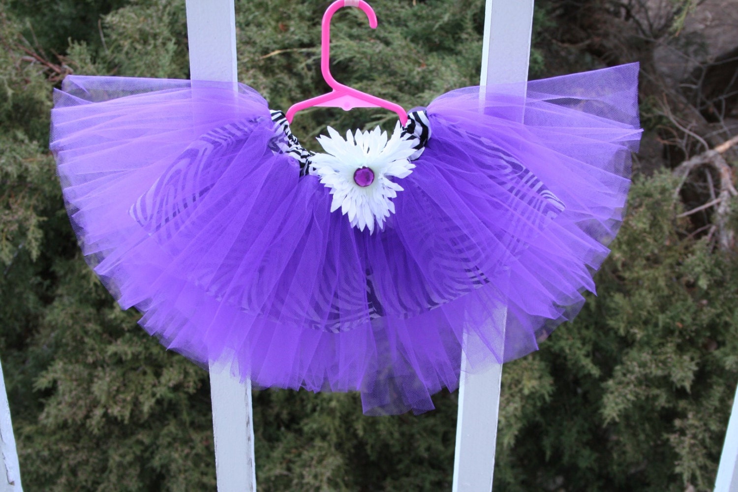 Purple & Zebra Fully Lined Tutu Skirt, Girl, Baby, Infant, Toddler, Purple, Clothing, Fashion, Wedding, Birthday, TT8, True Destiny Boutique