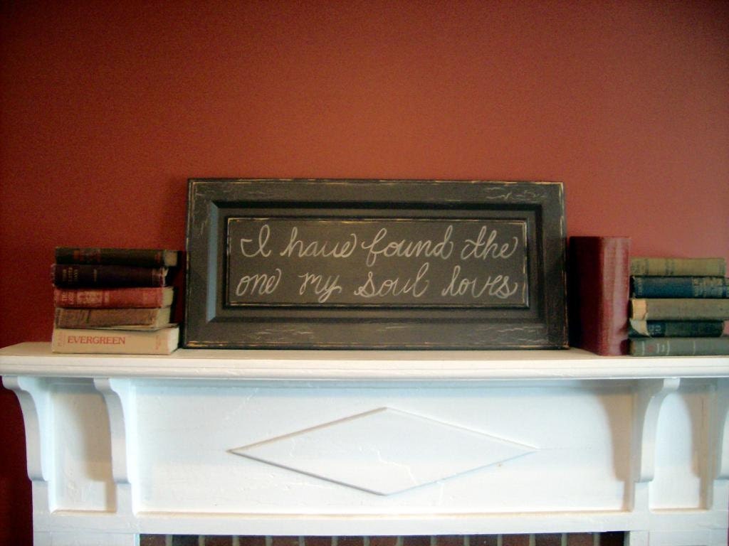 Rustic wedding sign hand painted on reclaimed wood, distressed and antiqued wood, love quotes wall decor, mantel decor
