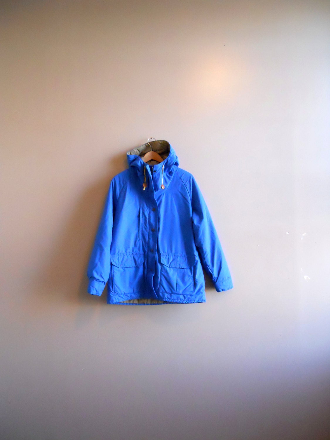 80s Columbia Hooded Parka in Blue
