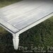Custom Order Only Gray and White Weathered Wood Plank Coffee Table