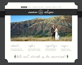 Black Tie Template Wedding Website