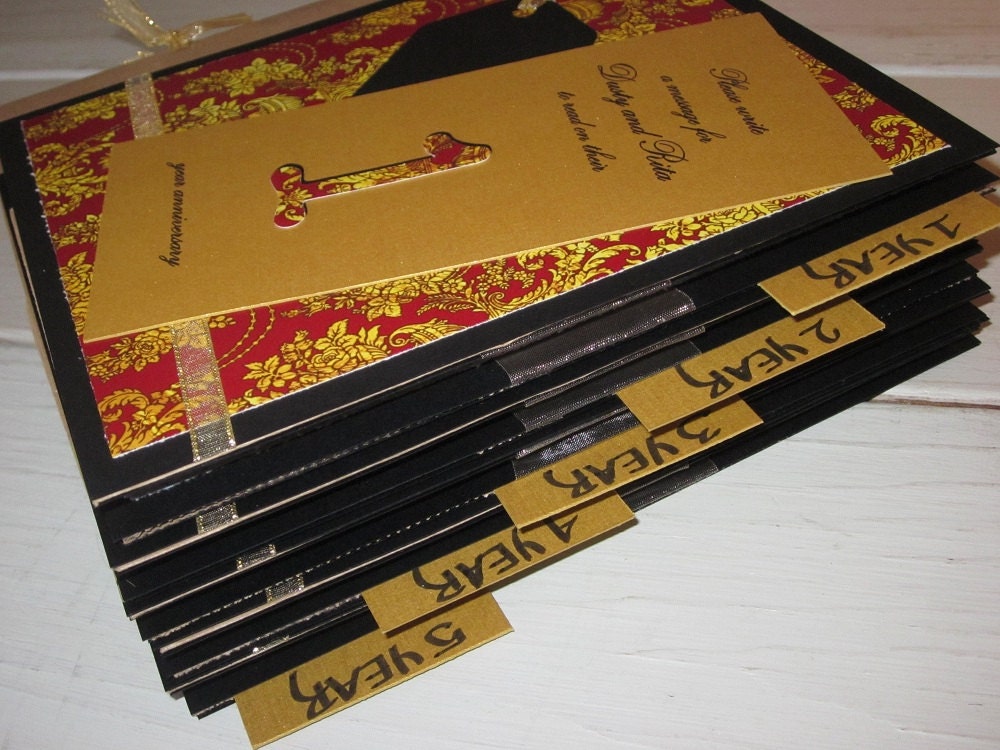 Custom Wedding Reception Books Set of 10 Guest Book Alternative