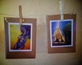 Set of any Two Greeting Cards. Birthday Cards, Greeting Cards, Fine Art Prints. Frame-able Art, Any Occasion, Art Cards