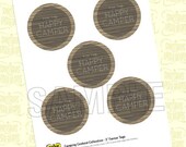 Camping Birthday Favor Tags from the DIY Printable Camping Cookout Collection by Spaceships and Laser Beams