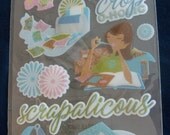 Crop Party 3D Glitter Stickers