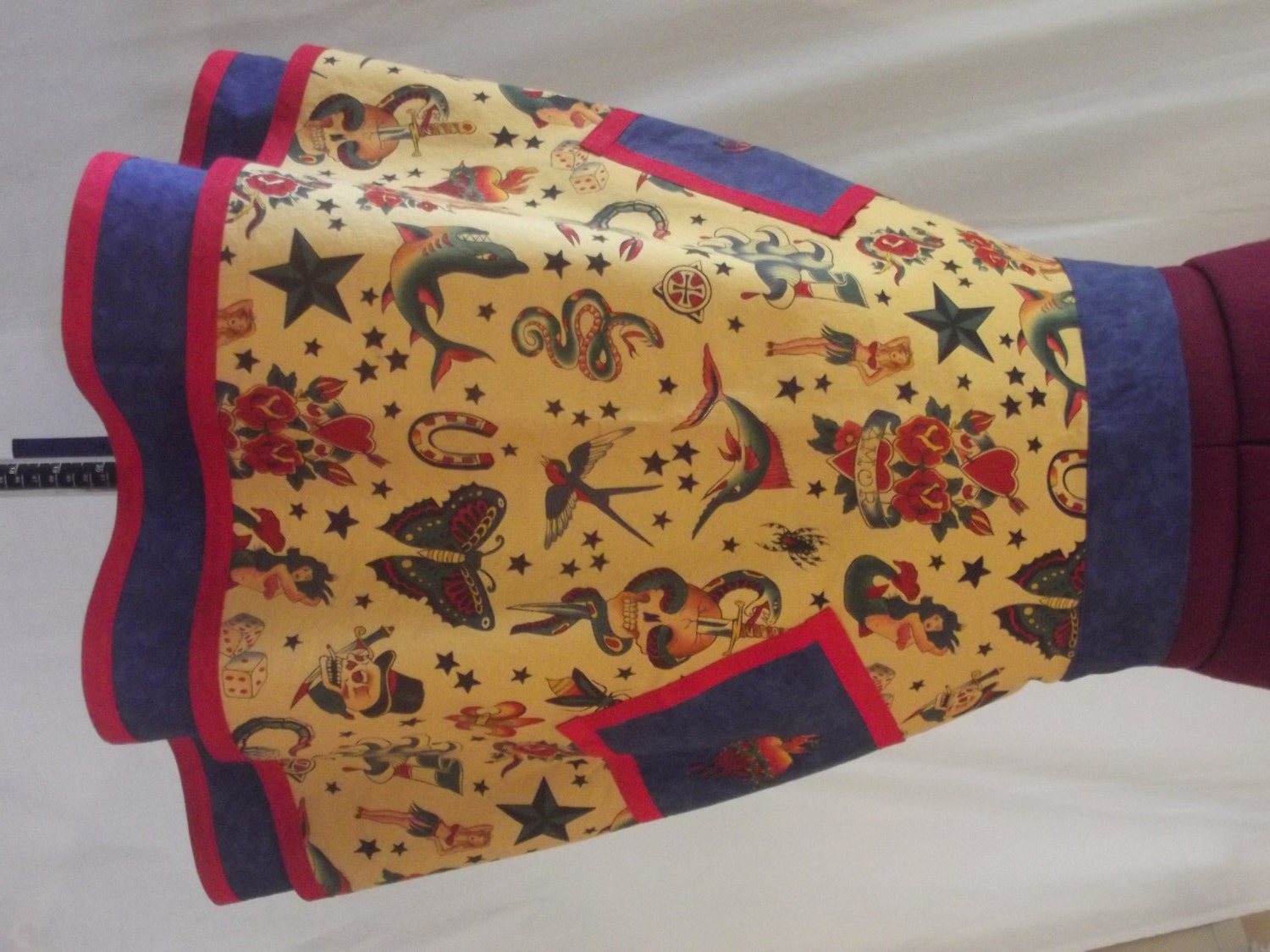 Tattoo Love Retro Half Apron