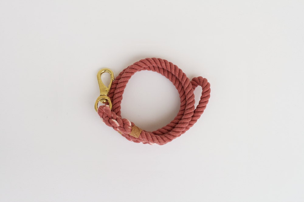 SALE 20% OFF: Large Rope Leash, Ribbon