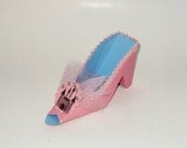 Paper Shoe Aurora Sleeping Beauty's Slipper High Heel Shoe Gift Box Favor Box