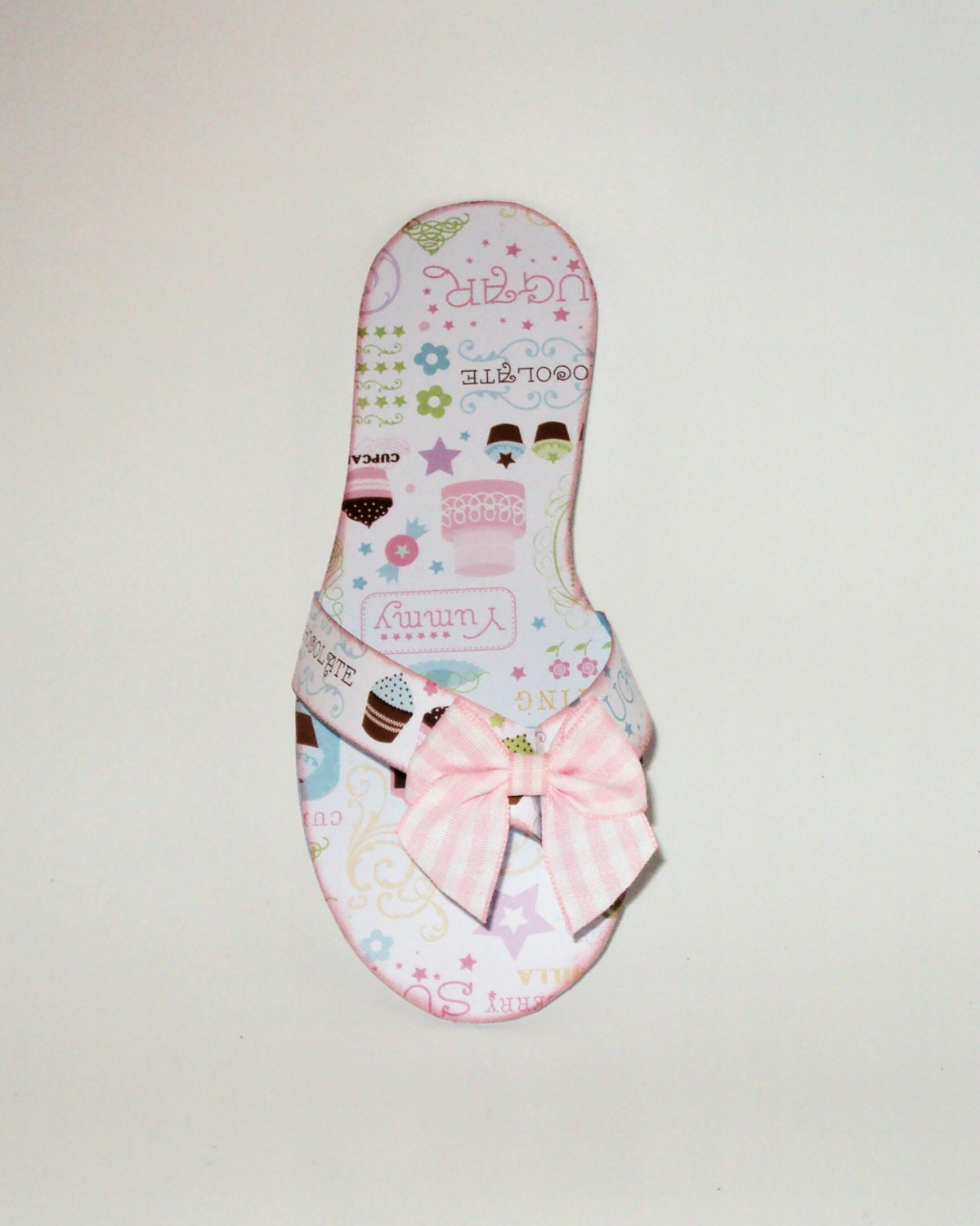 Paper Shoe Cupcake Flip Flop Shoe Original Design Il_570xn