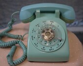 1960's Pastel Rotary Phone