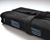 Journal Sketchbook Black Suede Leather  with blank pages