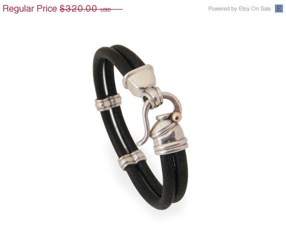 on sale Leather Bracelet For Man and Woman Brown and Black Two Leather Straps with Classic Lock