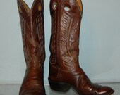 vintage mens TONY LAMA tall cowboy boots size 9.5