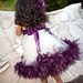 Plum Devine Girls Rosette Fluffy Dress