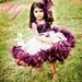 Plum Devine Girls Rosette Fluffy Dress