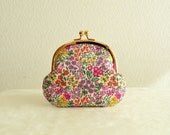 Liberty floral garden clasp coin purse