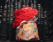 Waterproof travel changing pad - cupcake pattern