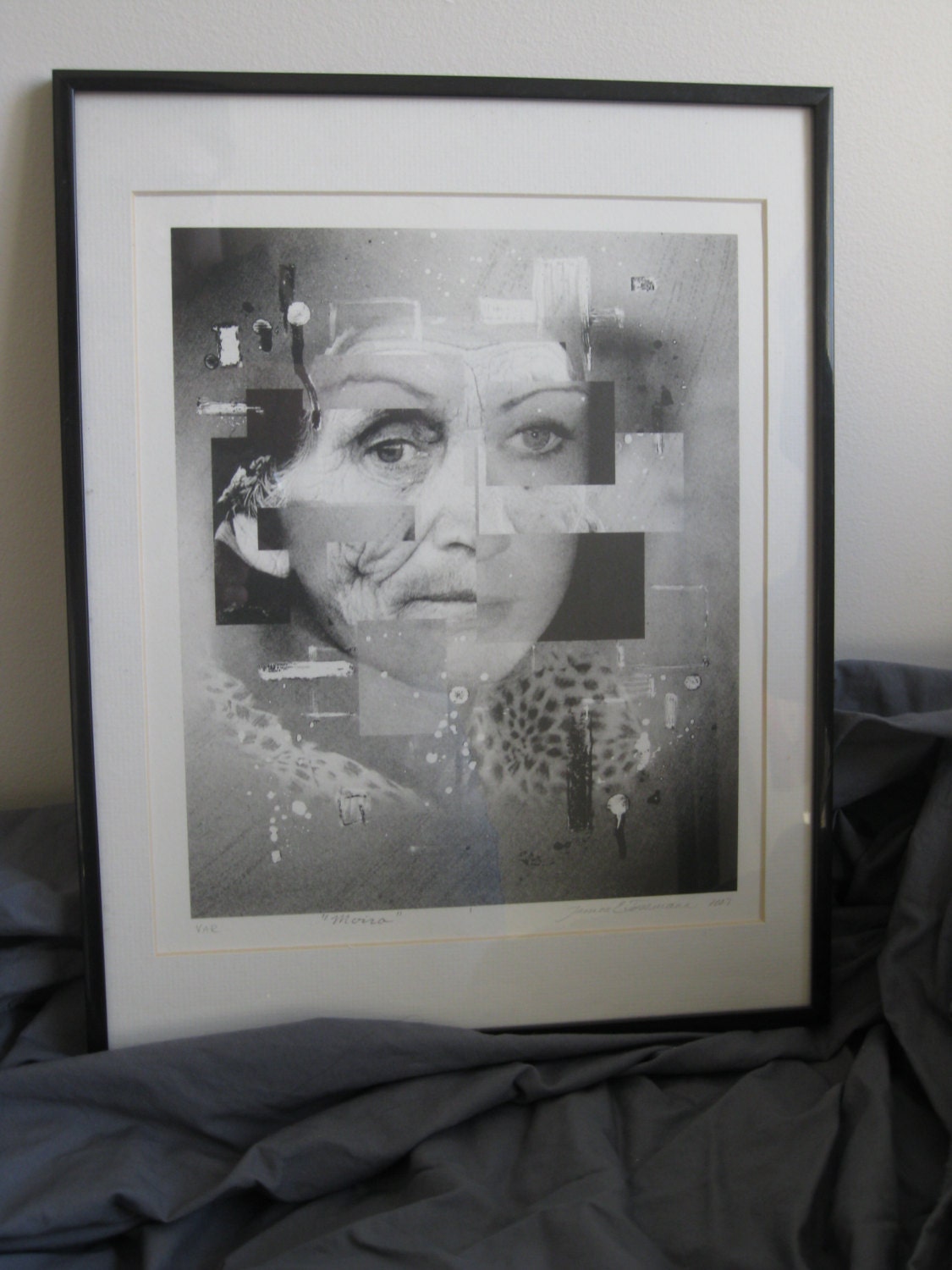 Moira (The Fates) Black and White Lithograph