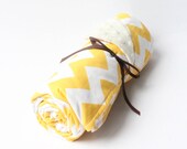 My Favorite Baby Blanket in Chevron Yellow