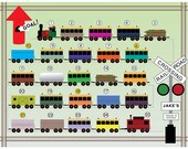 Printable Reward Chart for Kids - Get on Board - Tracks to Success - TRAIN