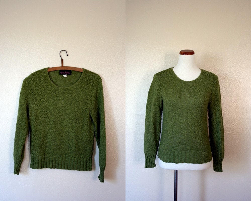 Vintage Diane Von Furstenberg / 80's Light Sweater / Small