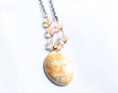 Yellow Roses (Yellow Resin Flower, Yellow Rose Resin Necklace - Clearance Sale)