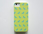 Geometric iPhone 5 case l ROBIN blue yellow l  BARELY THERE geometric pattern redtilestudio