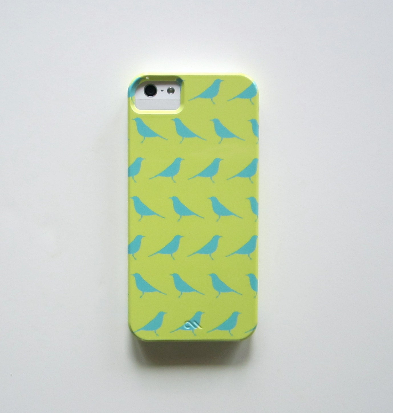 Geometric iPhone 5 case l ROBIN blue yellow l  BARELY THERE geometric pattern redtilestudio