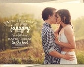 Vintage Save The Date, Save The Date Card, Save The Date Magnet - Thyme