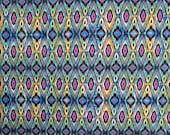 Blue and Pink Ikat Style Print from Michael Miller--One Yard