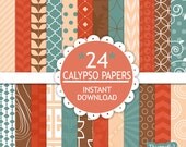 30% Off Sale Digital Paper Pack - Personal and Commercial Use - Calypso (563) Il_170x135