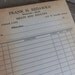 vintage receipt pad from butcher shop