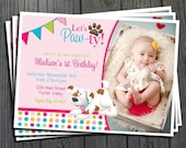 Puppy Birthday Invitation - FREE Thank You Card included Il_170x135