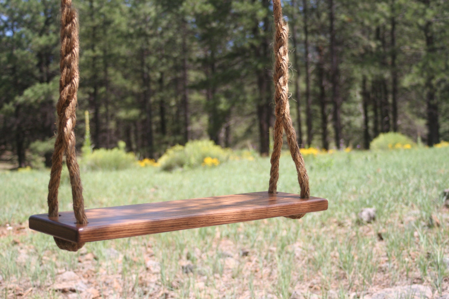 Extra Wide Wood Rope Swing - Made in USA - 25 ft.