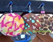 Native American Puffed Fabric Earrings