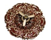 Steampunk Brooch Pin with Propeller the Spins High Order of the Aeronettes by Dr Brassy Steampunk