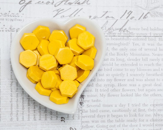 Yellow Sealing Wax Beads