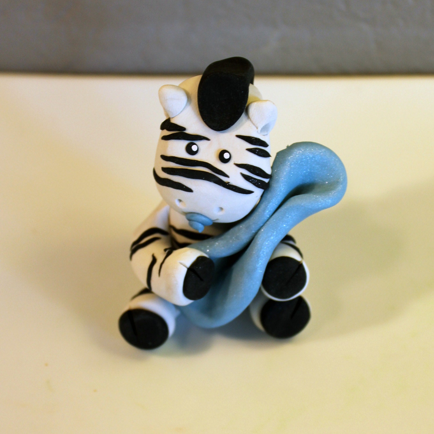 Custom Zebra Cake Topper for Birthday or Baby Shower