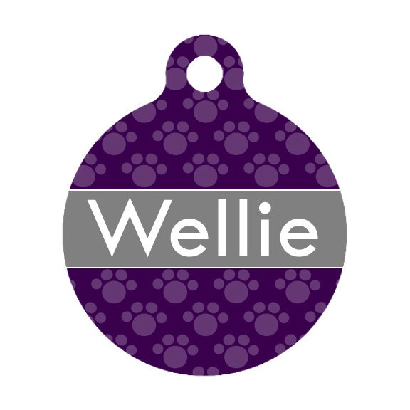Custom Pet ID Tag - Wellie Custom Name - Pet Tag - Dog Tag - Cat Tag - Luggage Tag - Child Id Tag