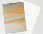 set of 10 BLANK GREETiNG CARDS - watercolor abstract art - earthy - tribal - modern art
