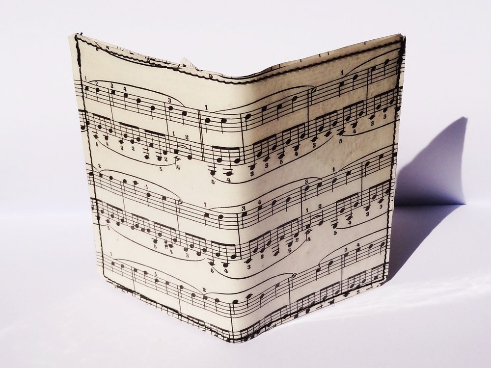 Wallet - Bills Cards Coins - Old Music Score