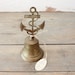 Vintage Brass Anchor Dinner Bell