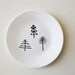 trees plate