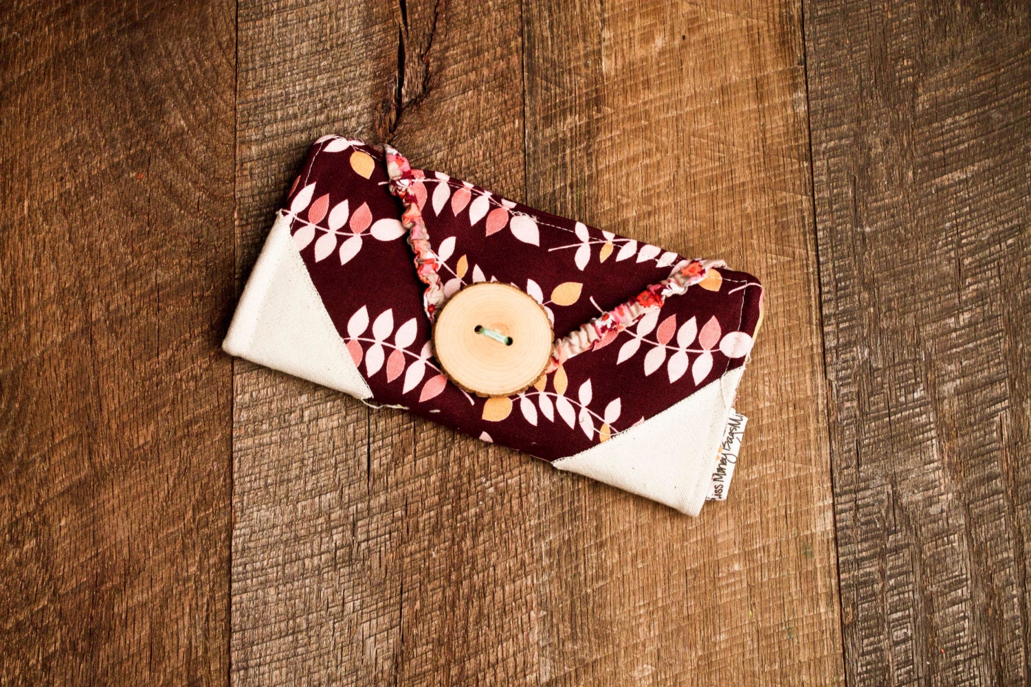 Miss Money Bags Bifold Pretty Leaves