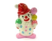 Carnival Chalk Clown Bank 1940s / 1950s Ceramic Chalkware
